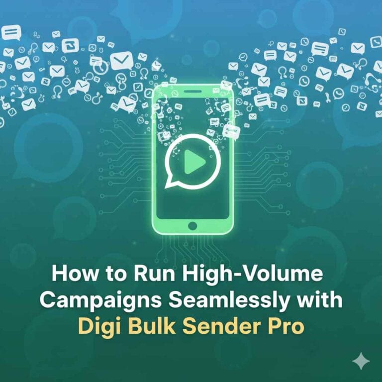 How to Run High-Volume Campaigns Seamlessly with Digi Bulk Sender Pro