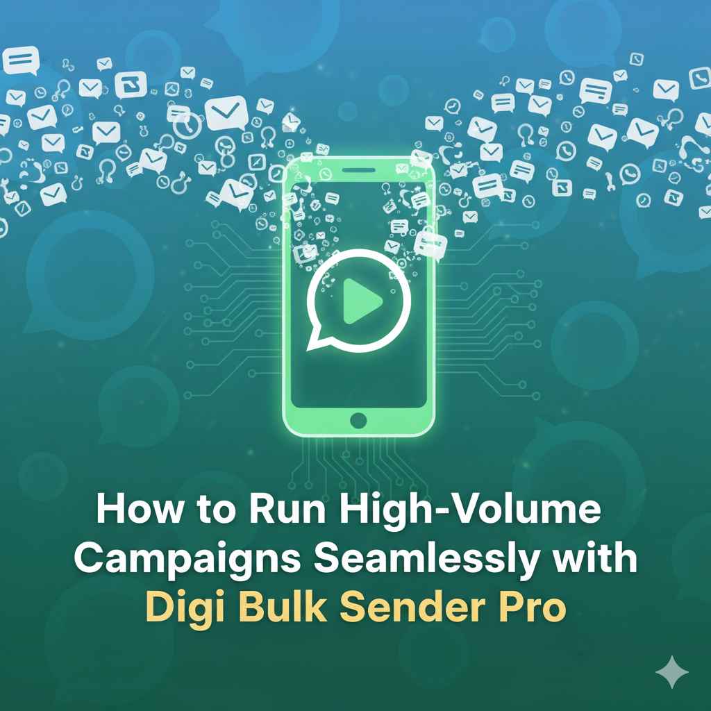 How to Run High-Volume Campaigns Seamlessly with Digi Bulk Sender Pro